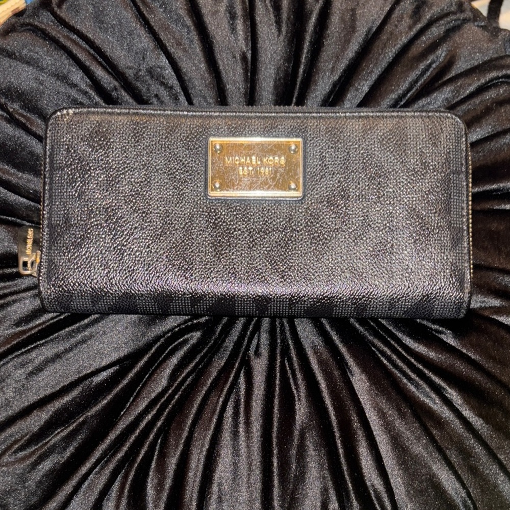 Michael Kors Black Leather Wallet